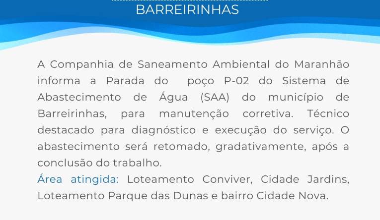 BARREIRINHAS - 19.09