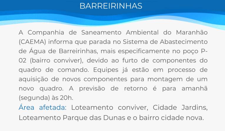 BARREIRINHAS - 22.09