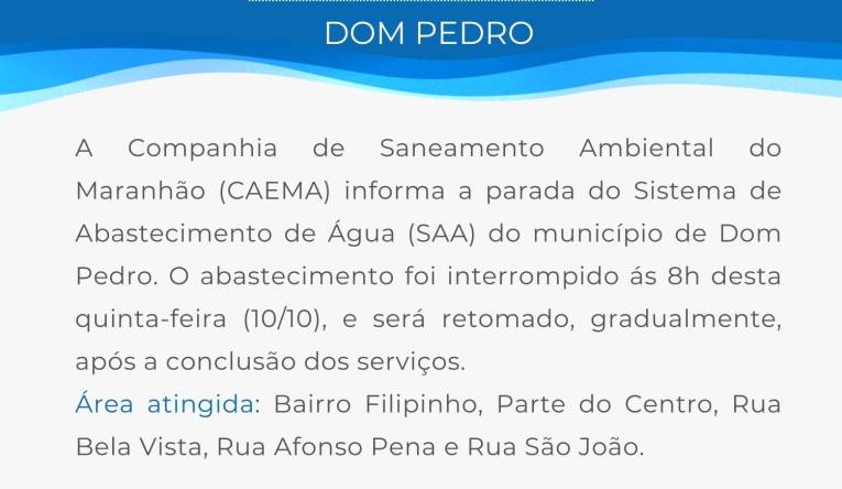 DOM PEDRO - 10.10